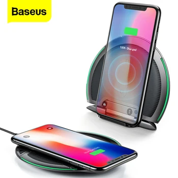 

Baseus Foldable Qi Wireless Charger For iPhone Xs Max X 10W 3 Coils Fast Wireless Charging Pad For Samsung S9 S8 Xiaomi Mix 3 2s