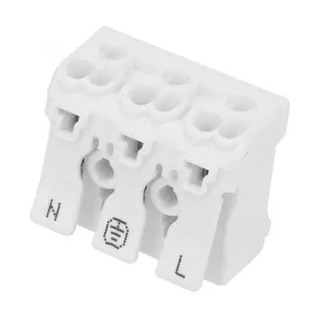 

5PCS Wire Wiring Connector Cable Terminal Block Luster Terminal Light Clamp 3-pin Wire Terminal Block Luster Terminal