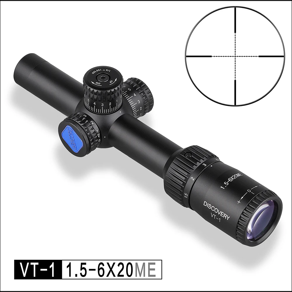 DISCOVERY outdoor hunting optical VT-1 1.5-6X20ME short tactical air gun sight tactical cross red green light