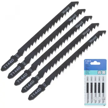 

5pcs/lot HCS Jigsaw Blade Set T101B T101D T144D T101BR T244D T101B T111C 100mm T Shank Saw Blade For Wood/Metal Cutting