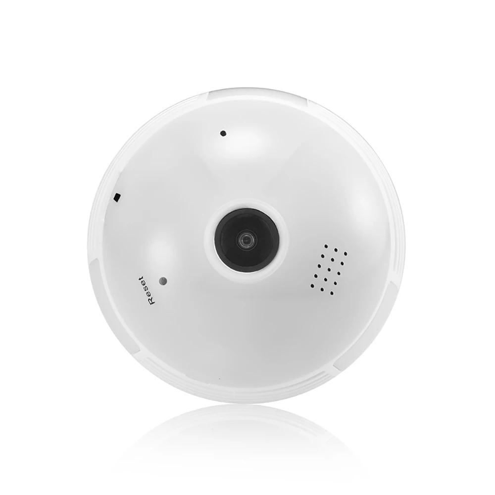 360 градусов светодиодный светильник 960 P/1080 P Беспроводная панорамная Домашняя безопасность WiFi CCTV рыбий глаз лампа ip-камера в форме лампы два способа аудио