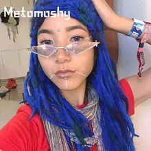 Кошачий глаз, солнцезащитные очки для женщин, без оправы, Ретро стиль, Алмазная форма, очки, настоящая пленка, линзы, солнцезащитные очки, зеркальные, UV400 Okulary