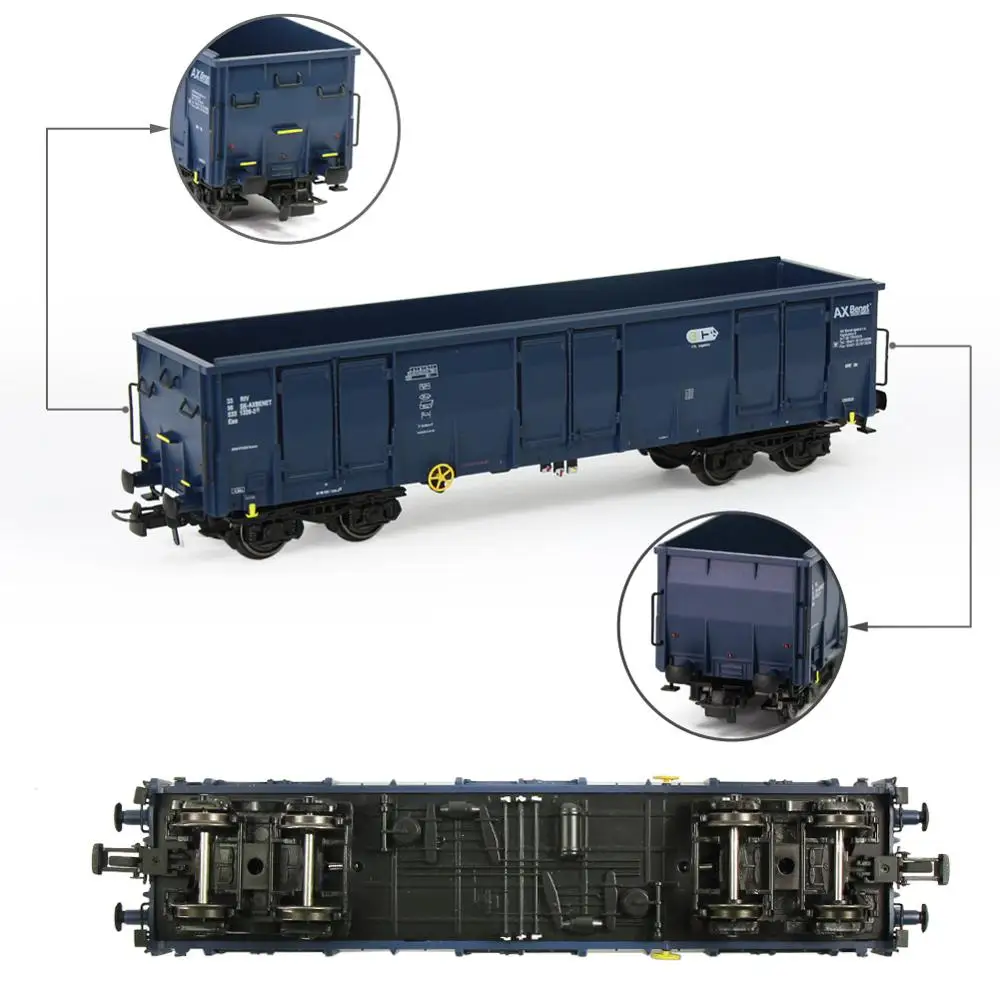 1 шт/2 шт хо масштаб 1: 87 открытый Гондола автомобиль железнодорожный вагон транспортер модель поезда контейнер перевозки грузовой автомобиль C8742