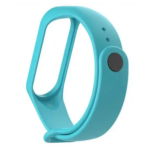 Light Blue Сменный Браслет для часов Ремешок с двухцветной крышкой для смарт-браслета Xiao Xiaomi Mi Band 2 водонепроницаемый чехол силиконовый ремешок - Цвет: Light Blue