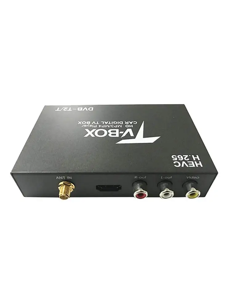 12V автомобильный цифровой ТВ коробка DVB-T2/T двойной Стандартный поддерживает H.265 декодирования двойной тюнер с двумя активными антеннами