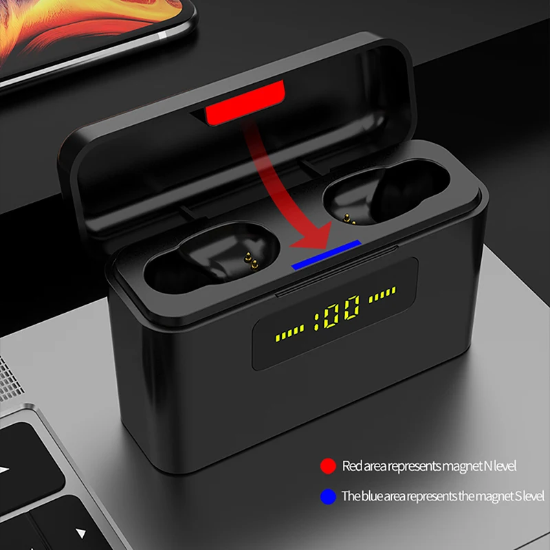OTTWN DG509 TWS Bluetooth настоящие беспроводные наушники 5D стерео наушники светодиодный дисплей мини TWS водонепроницаемые наушники для смартфонов