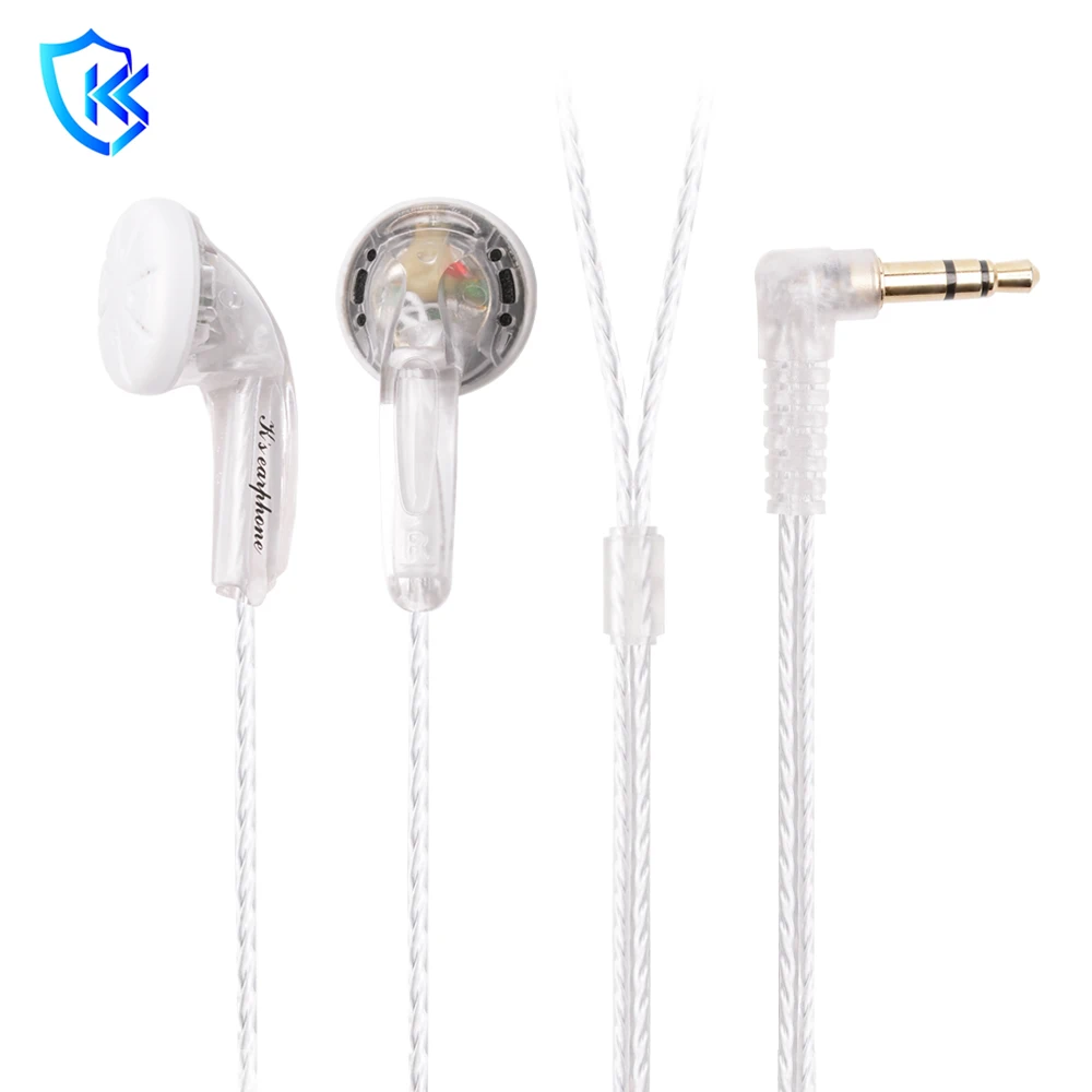 Ksearphone Nameless 3.5mm HIFI Earbud Single 15.4mm Dynamic Driver Unit In Ear Earphone Bass DJ Music Headset IEM VIDO/ME80/B40 |