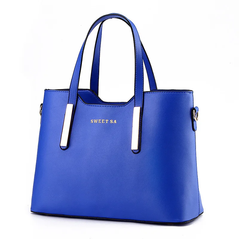 Сумка-мессенджер каналы сумки-шопперы для женщин - Цвет: Синий
