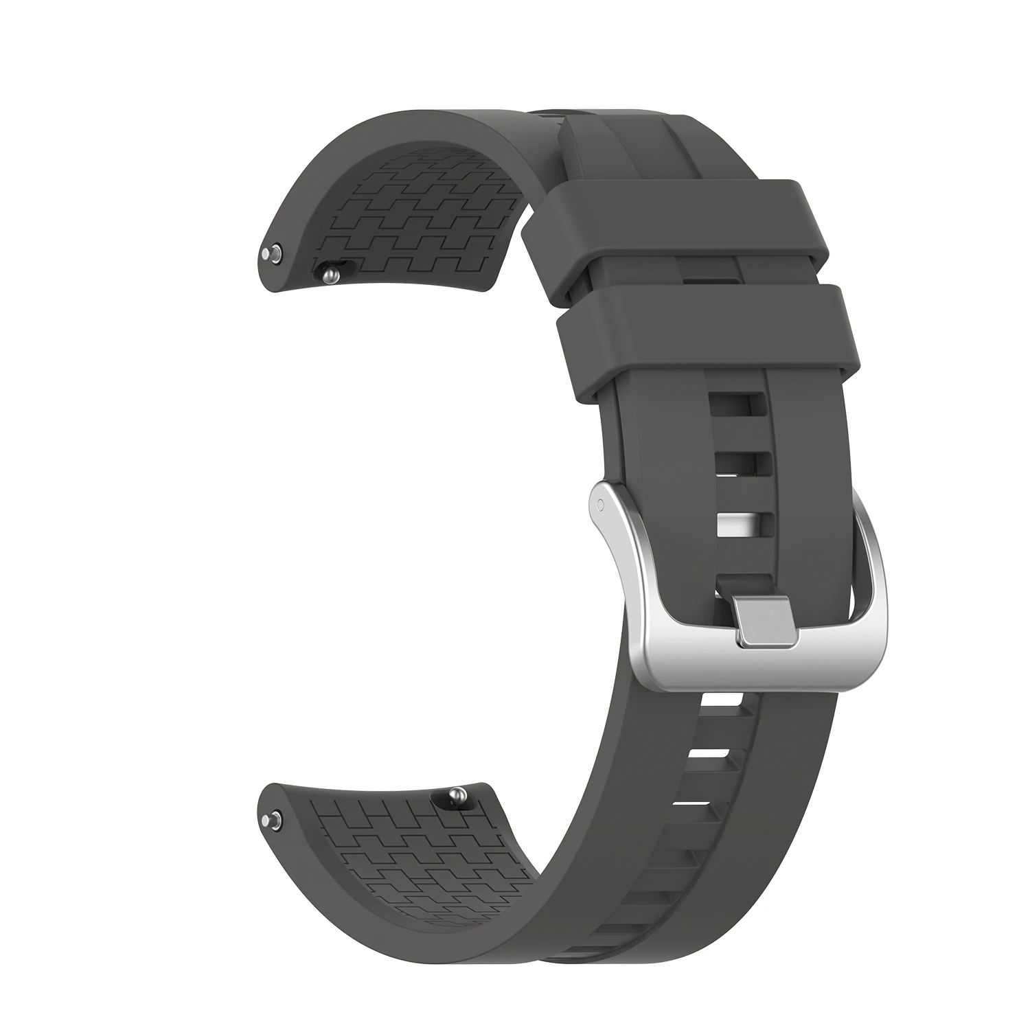 Сменные аксессуары для наручных часов для huawei Watch GT 46 мм официальный силиконовый ремешок универсальный дисплей ширина 22 мм - Цвет: dark gray