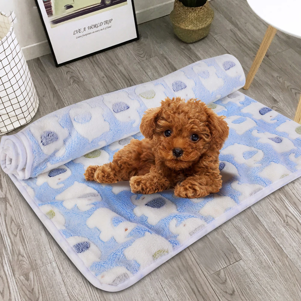 

Soft Warm Pet Fleece Blanket Winter Warm Cat Dog Mattress Pattern Sleeping Mattress Dog Blanket Pet Supplies Cat Blanket