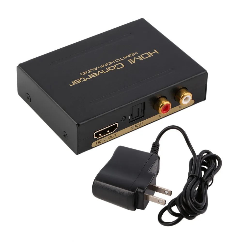 HDMI аудио преобразователь 5.1CH аудио сплиттер 1080P Стерео аналоговый HDMI к HDMI Оптический SPDIF+ R/L адаптеры-Конвертеры