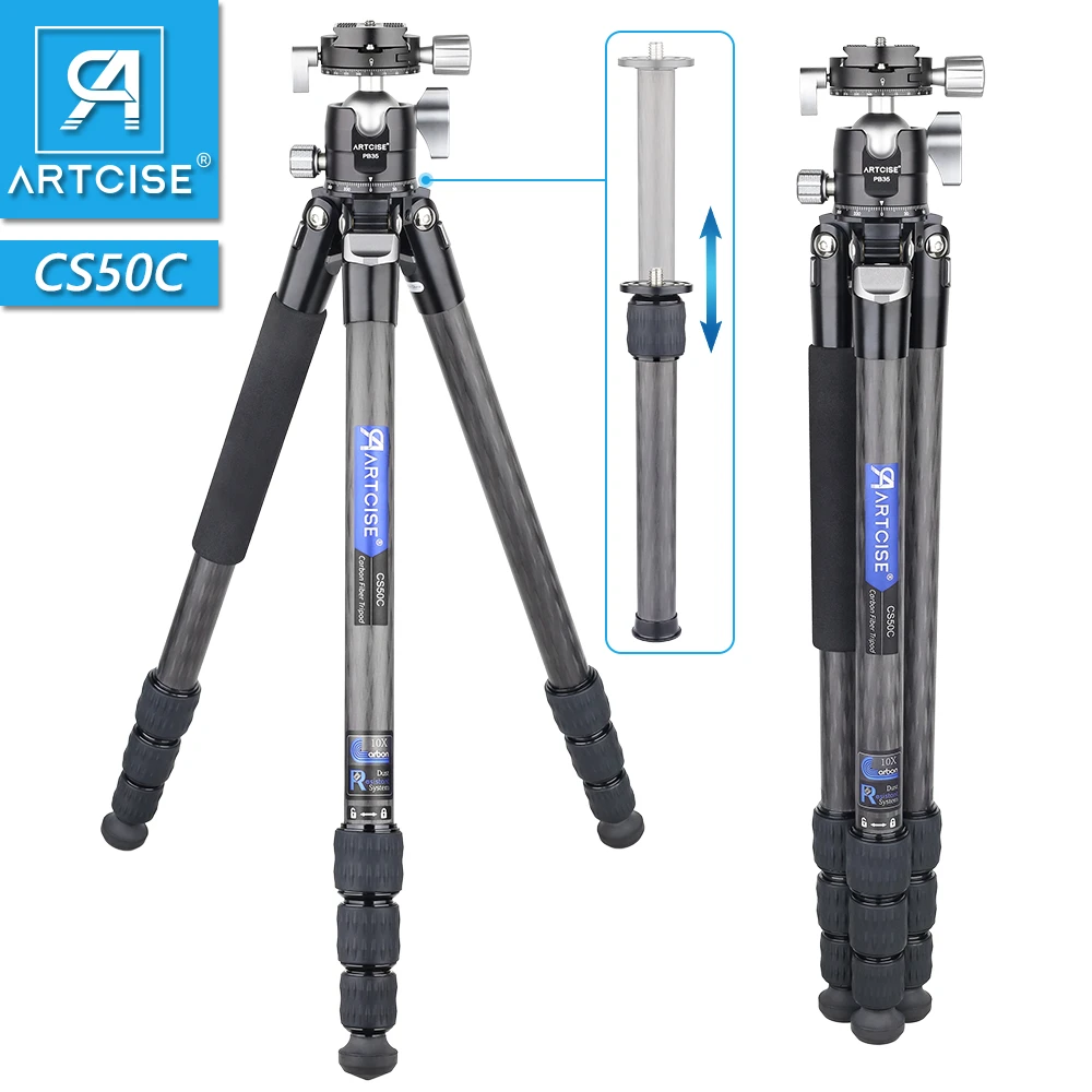 Carbon Statief Voor Camera Professionele Lichtgewicht Statief Voor Reizen Camera Stand Lage Zwaartepunt Bal Hoofd|Live - AliExpress