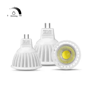 

3W 5W 7W DC 12V MR16 LED lamp Dimmable LED Spotlight Kitchen light Aluminum Cool Spot light Table Ceiling home Indoor lighting