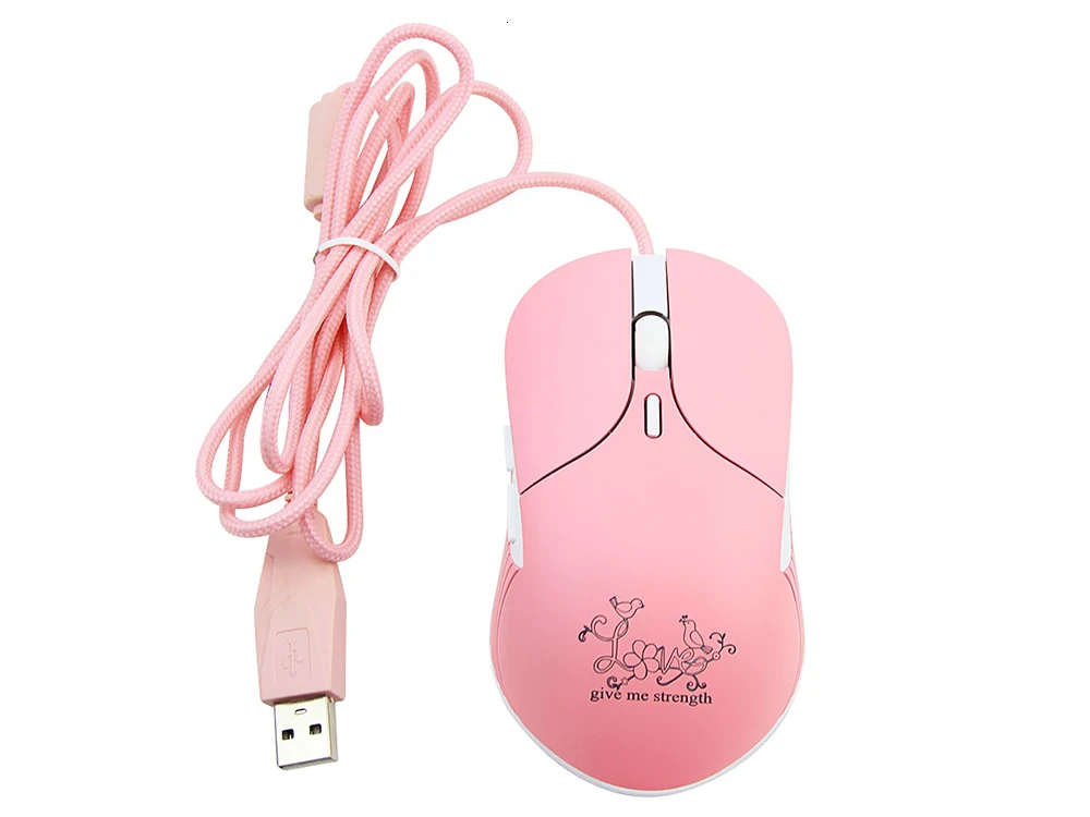 Pink Mouse Wired Gaming Mouse
