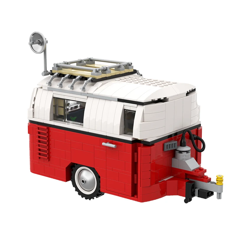 MOC Spliceable Vehicle 10220 10221 Tail Caravan Building Blocks Set Assemble DIY Trailer Car Bricks Toys For Children Kids Gfits | Игрушки и
