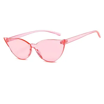 

Fashion Retro Cat Eye Sunglasses Woman PC Frame Resin Candy Color Lens UV400 Woman Sunglasses Trend Cat Eye Driving Glasses