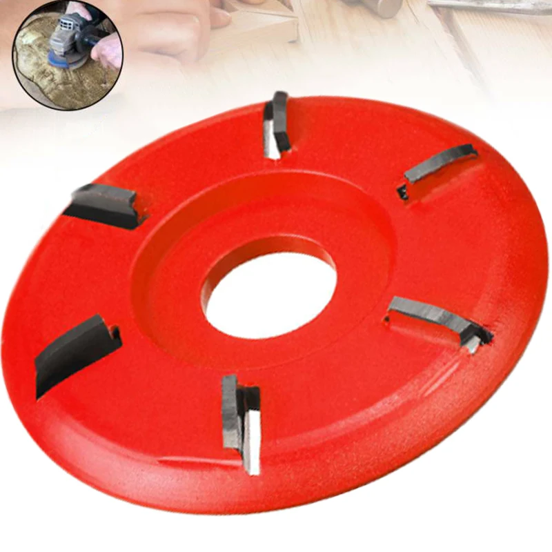 

6 Teeth Wood Carving Disc Milling Cutter Polishing Tea Trays Woodworking Opening Aperture Angle Grinder Power Tool Accessories