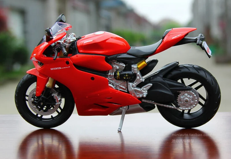1:12 1199 Panigale красный литой мотоцикл для Ducati игрушечный мотоцикл Детский Рождественский подарок