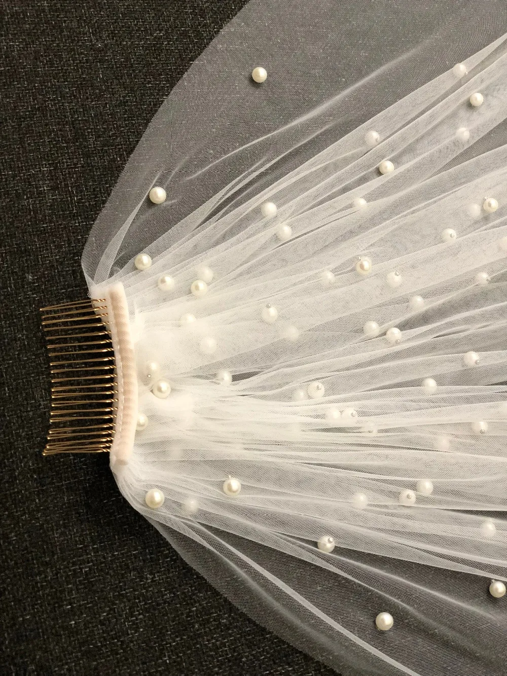 Hot-Sale-White-Ivory-Bridal-Veil-With-Comb-One-Layer-Cathedral-Royal-Pearl-Wedding-Veil-Veu