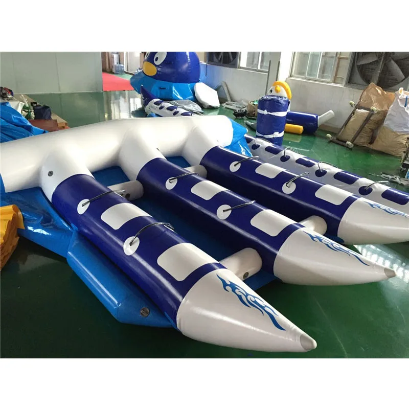 Надувная летающая рыба водные морские игры плавающая лодка-банан 6 человек/мест каяк надувная буксируемая рыбацкая лодка