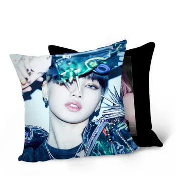 

BP New Album THE ALBUM Double Sides Sofa Pillow Cushion Home Living Decor Throw Pillow BLINK Fans Collection