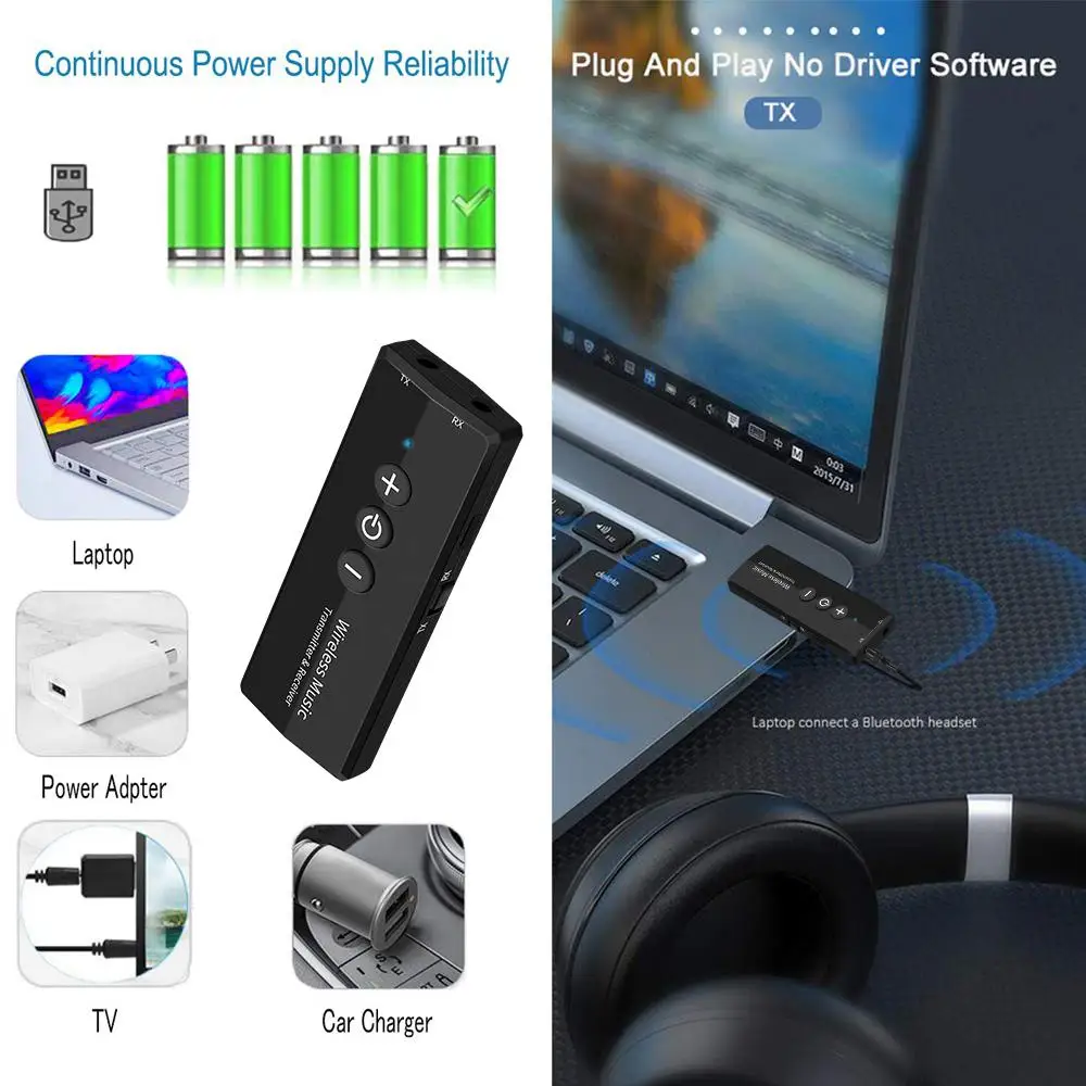 Eas tV ita 3 в 1 Bluetooth 5 0 аудио передатчик приемник стерео USB адаптер для Android IOS ТВ