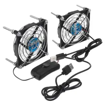 

LED USB Router Cooling Fan for TV set-top Box DC 5V Cooling PC Fan Quiet CPU Cooler for Router Broadband Cat Radiator Cooler Fan