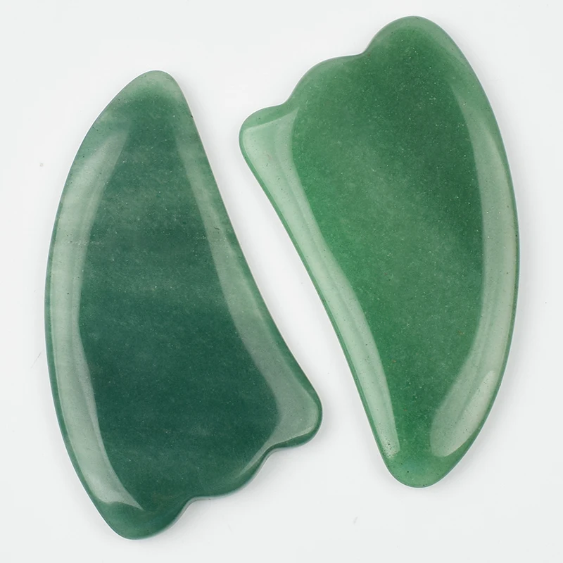 Прямая поставка 2 шт. натуральный зеленый скребок для кузова массажа лица спины и
