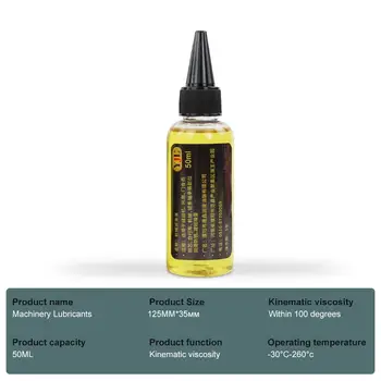 

50ml Machinery Lubrication Oil Rust Proof Zipper Running Sewing Machine Oil Fan Hinge Door Keyhole Bearing Gear Lubrication