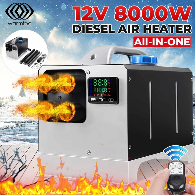 Warmtoo tout en un 12V 8KW chauffage à air Diesel chauffage de