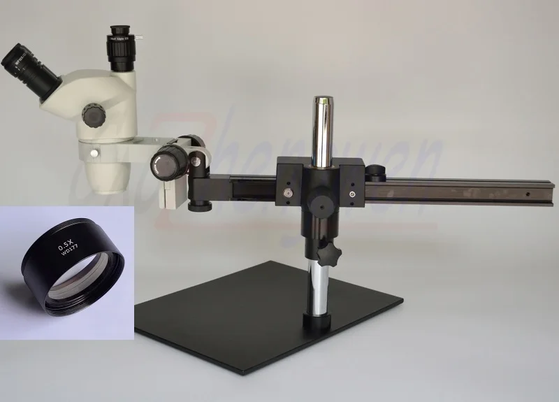 Тринокулярный микроскоп FYSCOPE 3.35X-45X с направляющей и стерео зумом | Инструменты