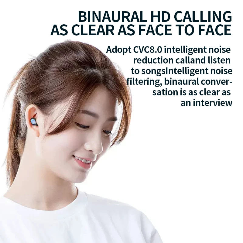 Wireless Bluetooth Headset 5 0 One Pair Of Mini Invisible Small In Ear Sports Running Super Long Standby Universal