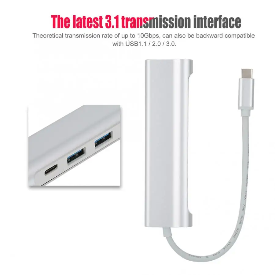 Мульти-Функция 6-в-1 концентратор типа C на HDMI USB/памяти/устройство для считывания с tf-карт Стыковочный модуль-преобразователь паяльная станция