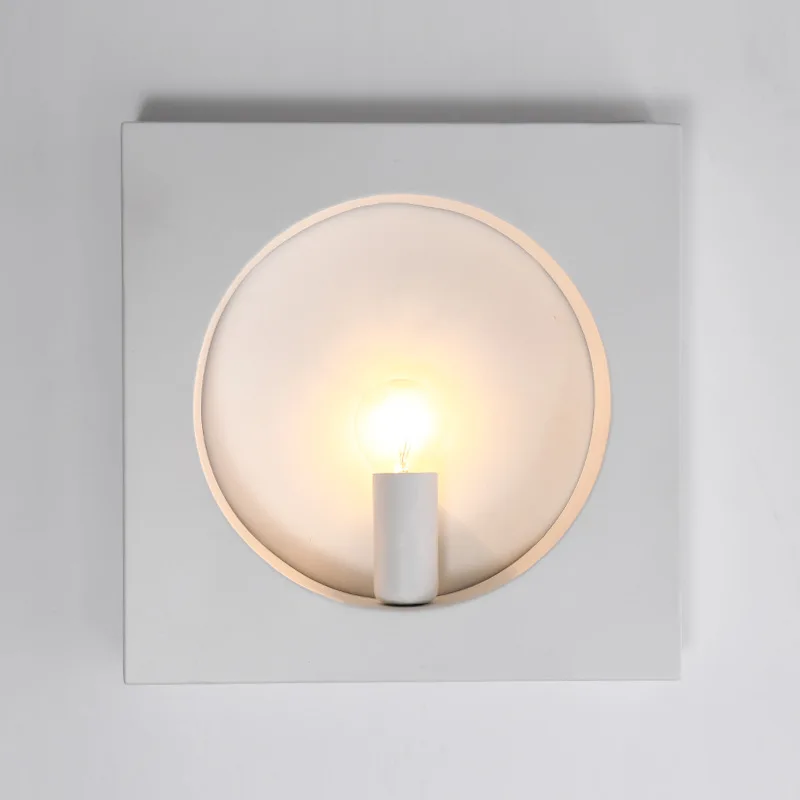 Modern Simple Circular Wall Lamp Led Living Room Bedroom Iron Wall Lamp Corridor Indoor Bedside Lamp Wall Sconce Light Fixture