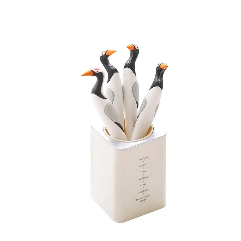 

Ellen Brook 1 Pieces Creative Cute Kawaii Cartoon Silicon Bird Gel Pens Stationery School Officel Supplies Gift Styling Handles