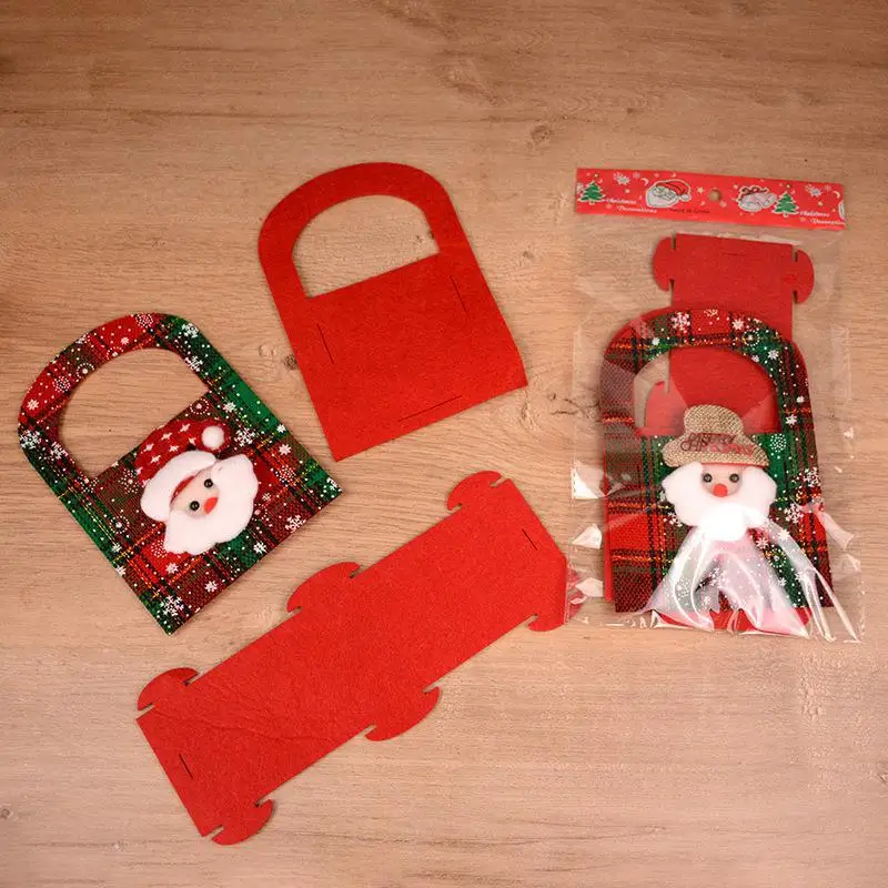 Рождество милые печенья мешки для печенья, конфет Санта Клаус Снеговик рождественские украшения пакет Рождественские дети прекрасные подарки