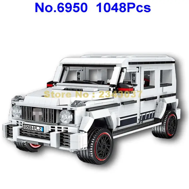 6950 1048pcs technic car 1:16 suv внедорожные строительные блоки игрушки
