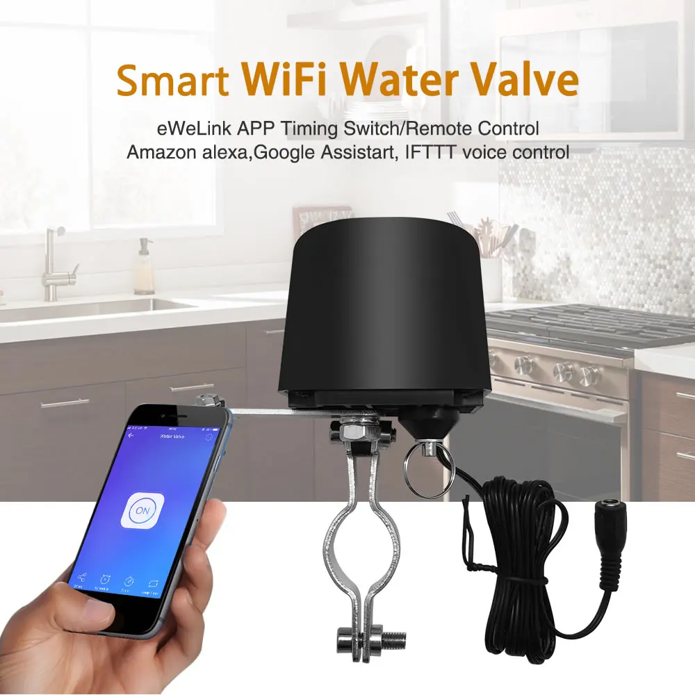 Tuya wifi умный переключатель для GW-RF управления водяным клапаном, система домашней автоматизации, газовый контроль воды, работает с Alexa Google Home