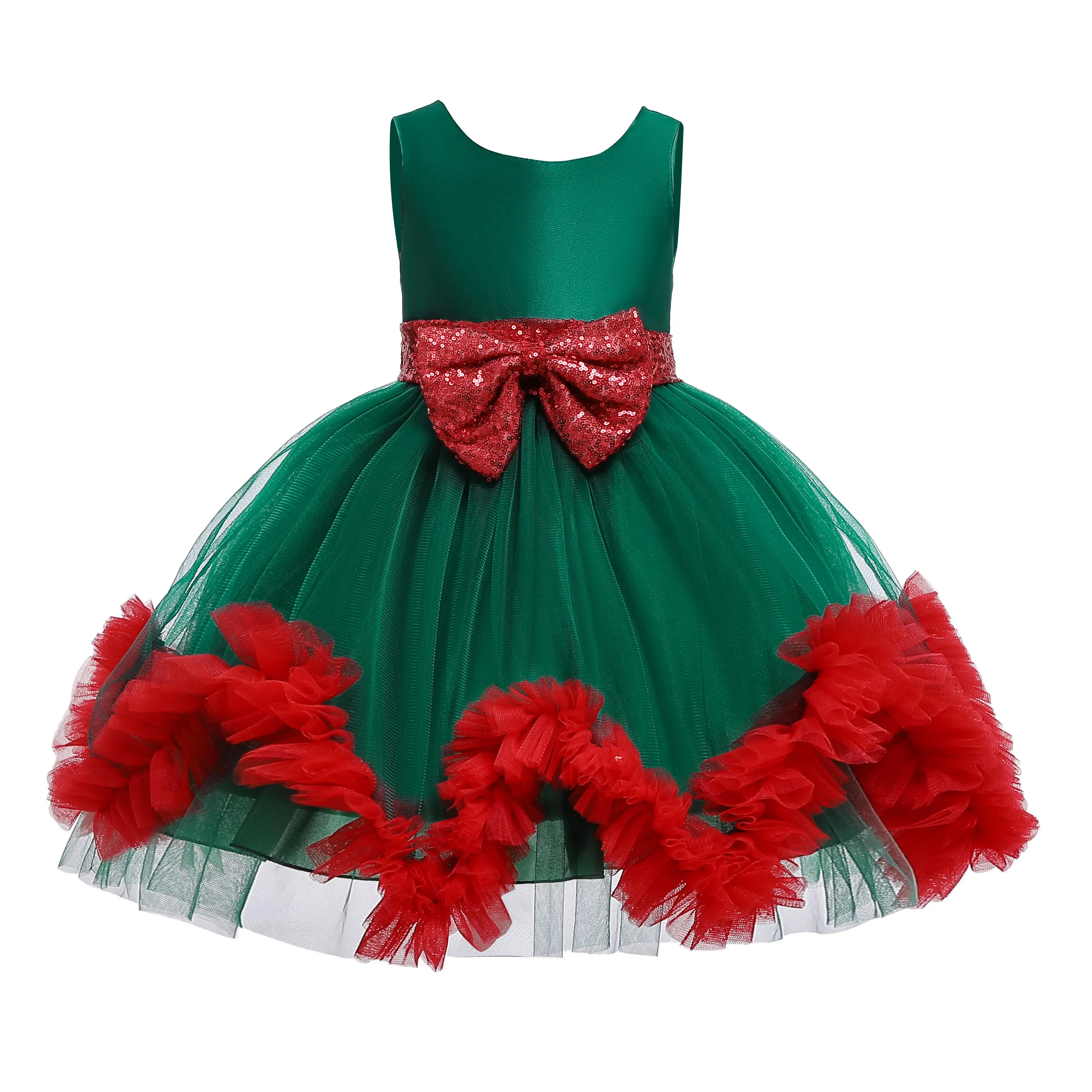 

Princess Girls Party Dress Flower Girl Wedding Dress Kids Dresses For Girls Bowknot Ball Gown Children Clothing vestido infantil