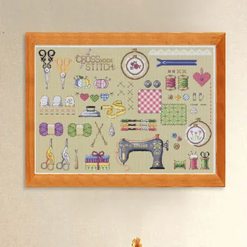 

HOT G Stich Cross Stitch Kits Craft Packages Cotton Fabric Floss Counted Designs Needlework Embroidery Cross-Stitching