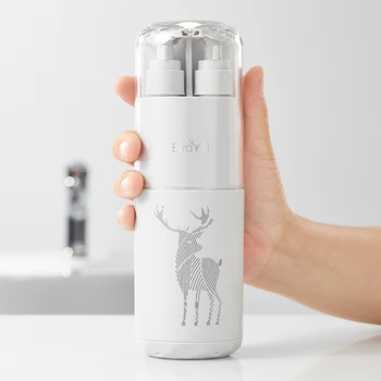 

Portable Bathroom Tumblers Travel Wash Cup with Lid Toothbrush Toothpaste Storage Box High Capacity Bathroom Toiletry Organizer