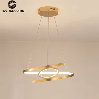 

Modern Pendant lamp LED Circle Ceiling Hanging Chandelier Black Loft Living Dining Room Kitchen Lighting Fixture Indoor Lighting