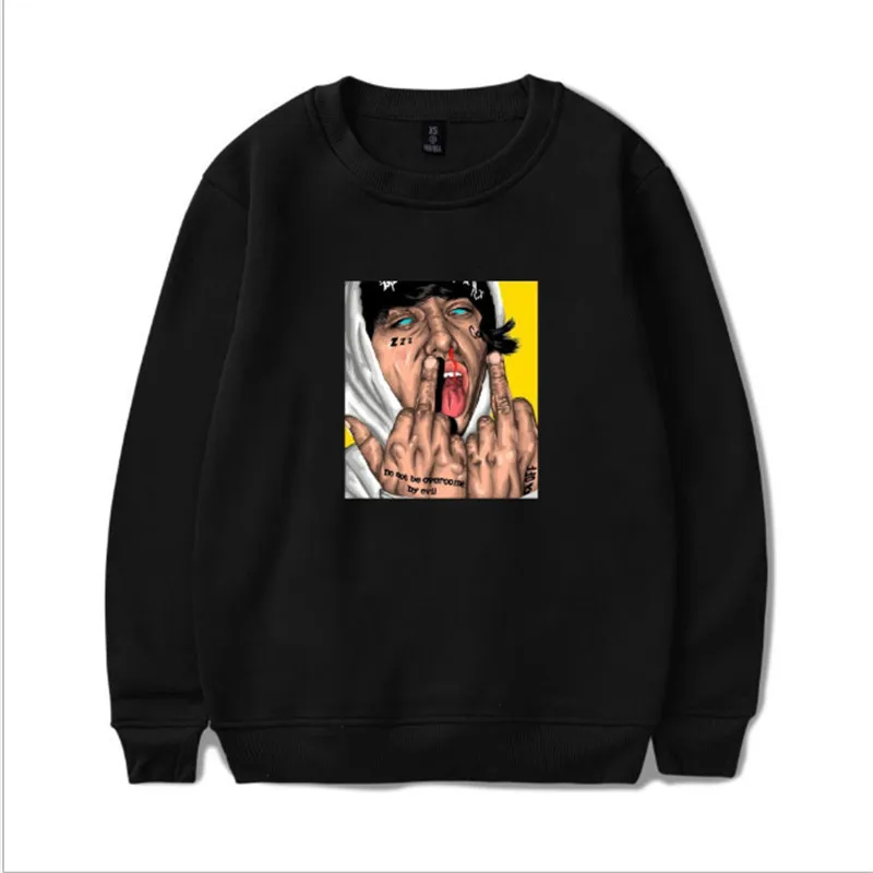 Толстовка Lil xan xанархий для мужчин и женщин свитшот худи в стиле хип-хоп пуловер