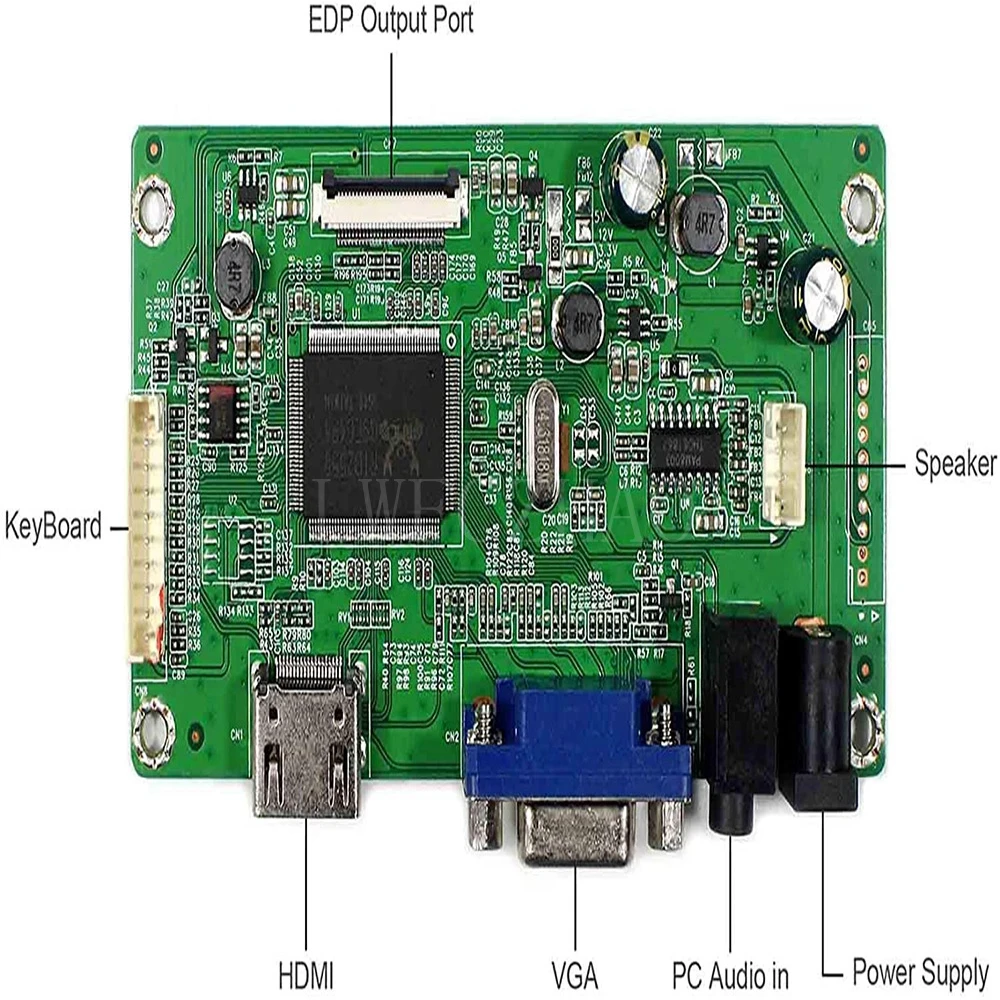 Kit de Placa Edp para Espelhamento de Dados Cabo Hdmi Mais Vga Mais Driver de Placa Controlador de Tela Lcd de Áudio Painéis e LCDs p/ tablet - Imagem 4