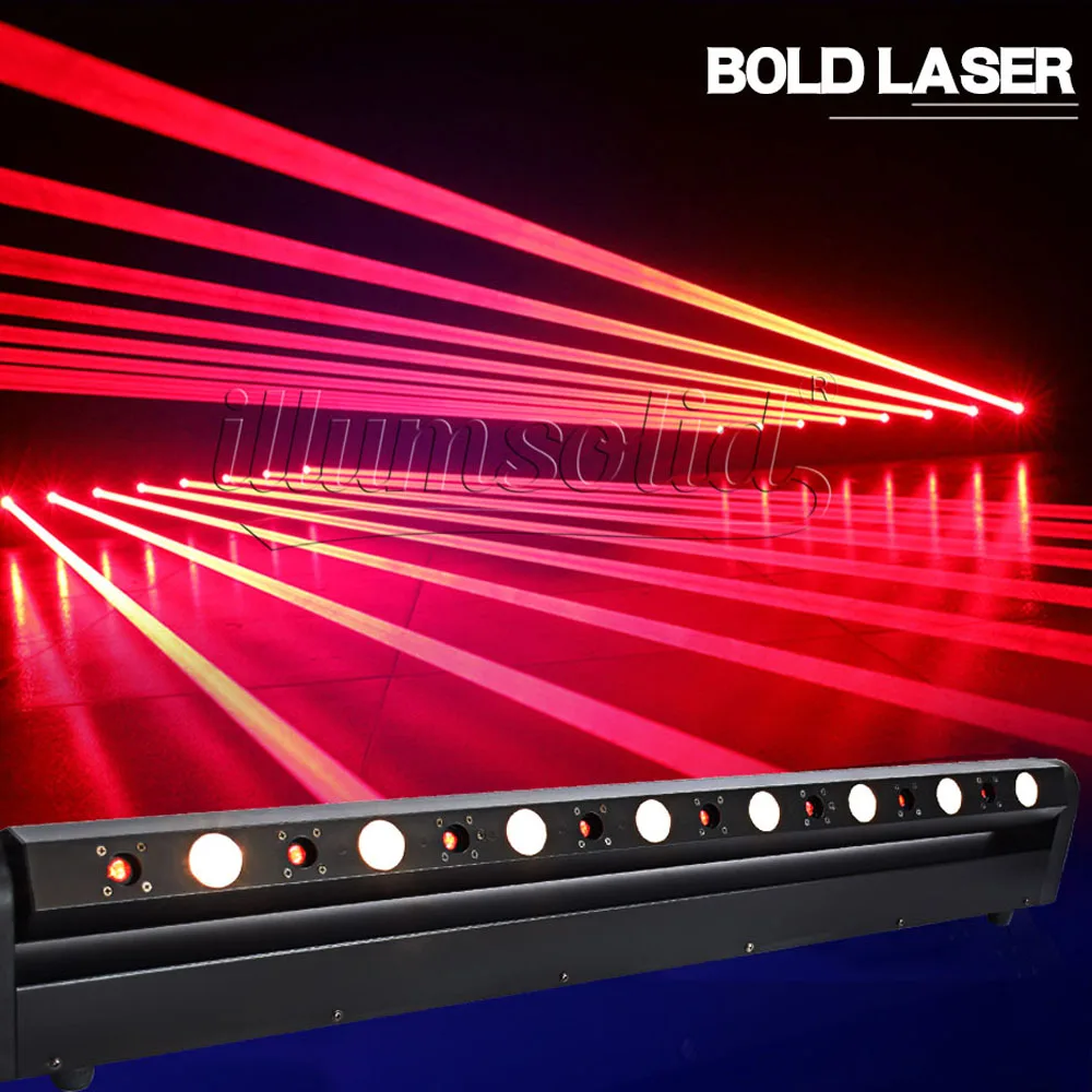 Rough Beam Red Eight Eyes Scanning 8 Head 8 Hole Moving Head Laser Lamp KTV Bar Wedding Show