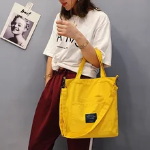 Холщовая Сумка на одно плечо с деконструируемым ремнем, Южная Корея, Холщовая Сумка, женская сумка через плечо