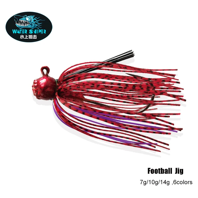 Water Sniper 7g 10g 14g Bass Fishing Jig Baits 1PC Best Football