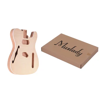 

Muslady TL-FT03 Unfinished Guitar Body Mahogany Wood Blank Guitar Barrel for TELE Style Electric Guitars DIY Parts