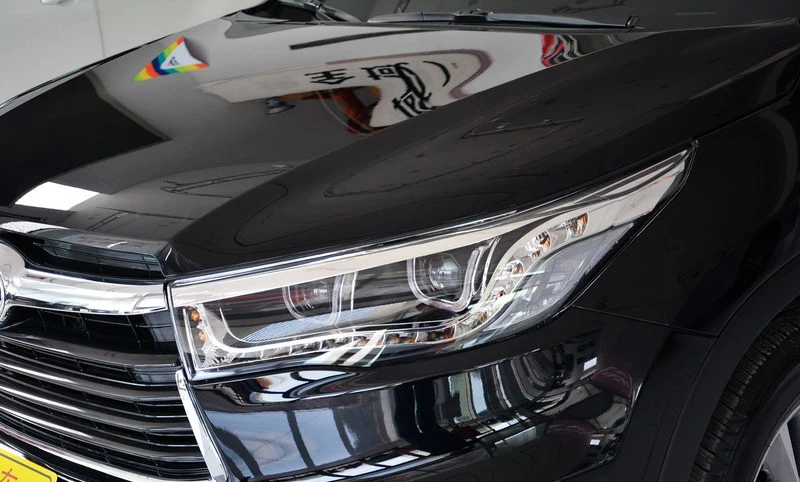 Автомобильный стильный головной фонарь для фары Toyota Highlander светодиодный фонарь двойной U светодиодный drl H7 hid Биксеноновые линзы ближнего света