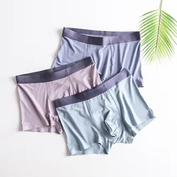 Men Panties Antibacterial Crotch Man Underwear Boxers Seamless One Piece Boxer Shorts Elastic Soft Male Underpatns Cueca Homme